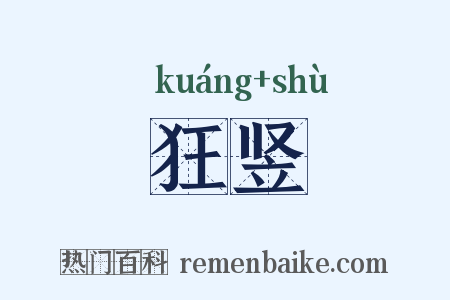狂竖是什么意思的图片